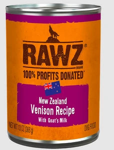 RAWZ NZ Venison w/Goat's Milk Recipe for Dogs