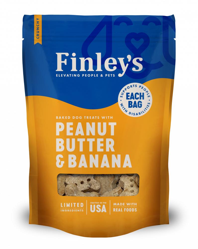 Finley's Peanut Butter & Banana Baked Dog Treats 12oz