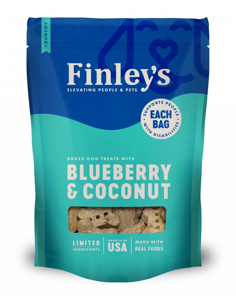 Finley's Blueberry & Coconut Baked Dog Treats 12oz