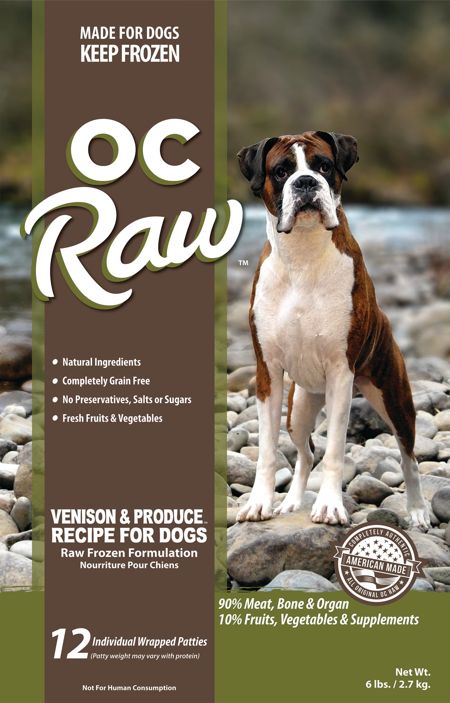 OC Raw Frozen Dog Food