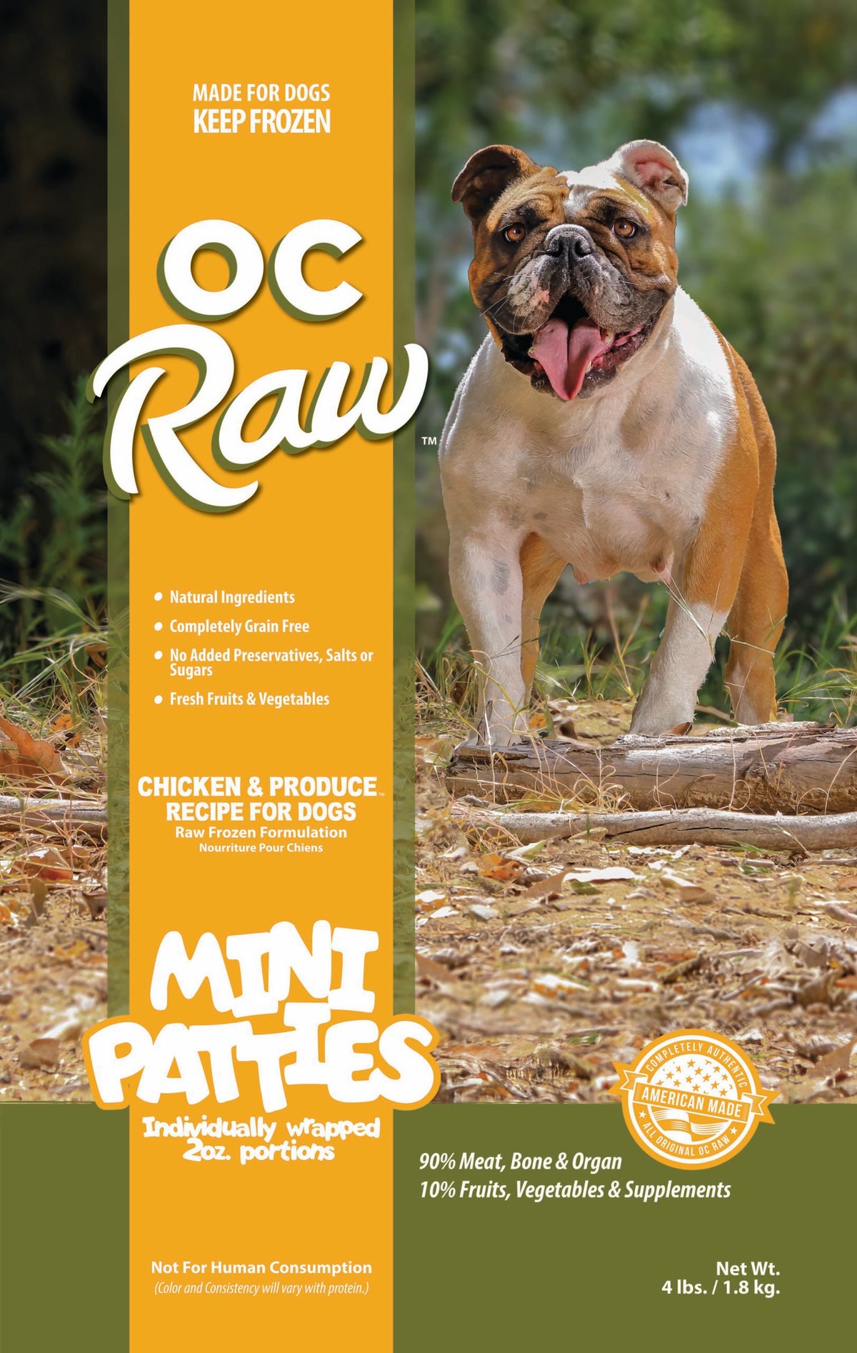OC Raw Frozen Dog Food