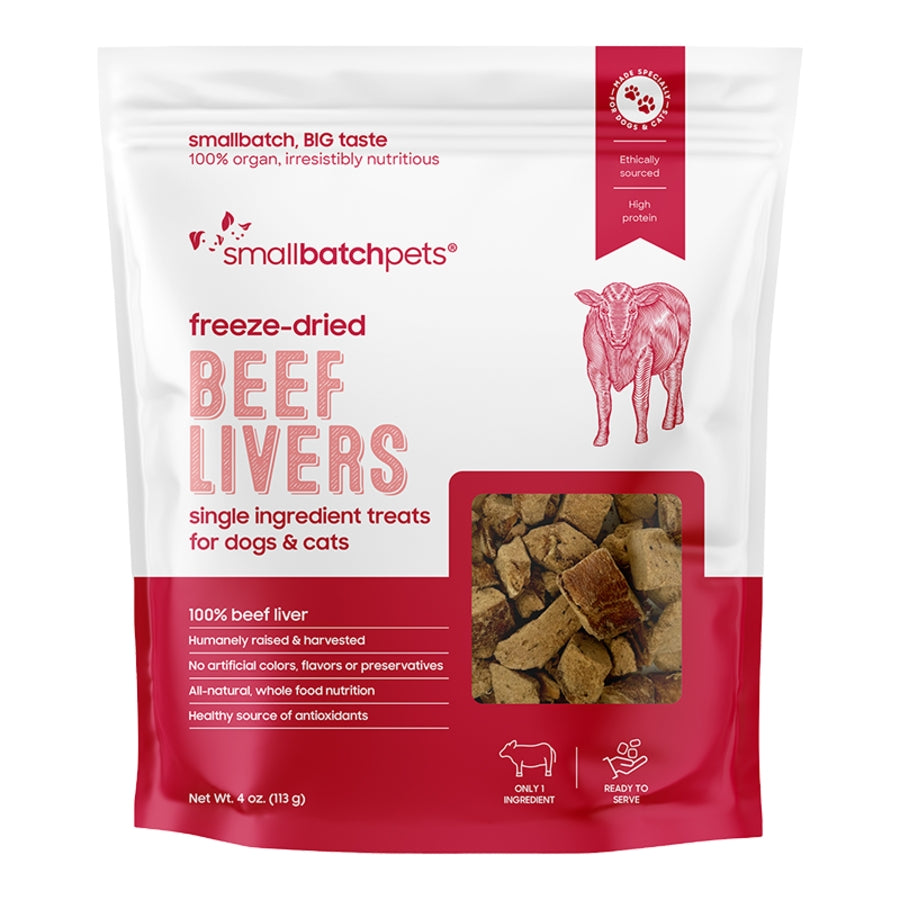 Smallbatch FD Beef Liver Treats for Dogs & Cats 4oz