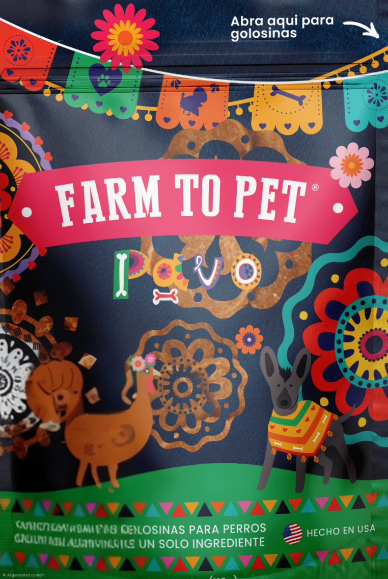 Farm to Pet Premios Para Perros Fiesta Chips (4oz)