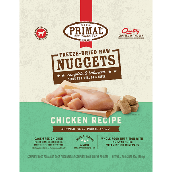 Primal FD Dog Nuggets Chicken Formula 30oz