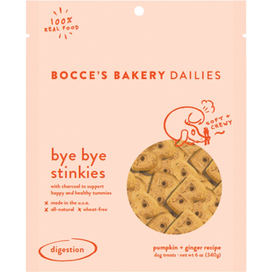 Bocce's Bakery Dailies Bye Bye Stinkies Dog Treats 6oz