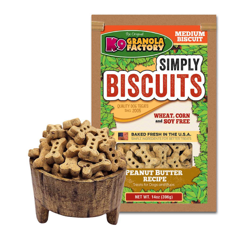 K9 Granola Factory Peanut Butter Flavored Dog Biscuits (14oz)