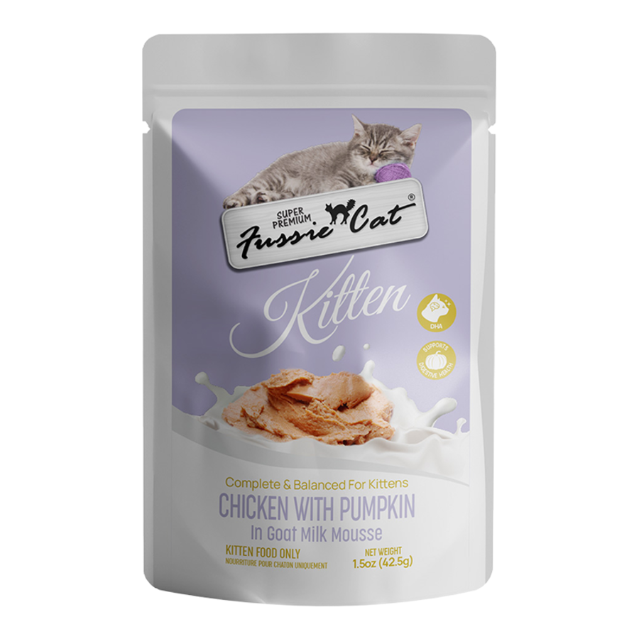 Fussie Cat Goat's Milk Chicken with Pumpkin Kitten Recipe (1.5oz)