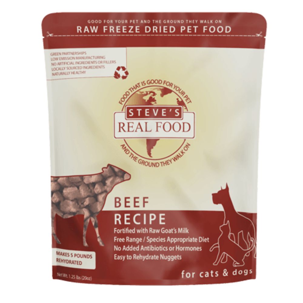 Steve's Real Food FD Formula for Dogs - Beef 20oz