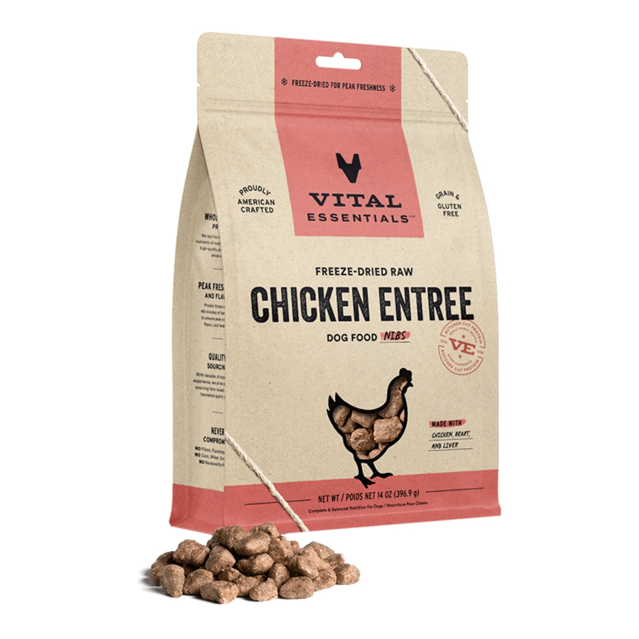 Vital Essentials FD Dog Chicken NIBS 14oz