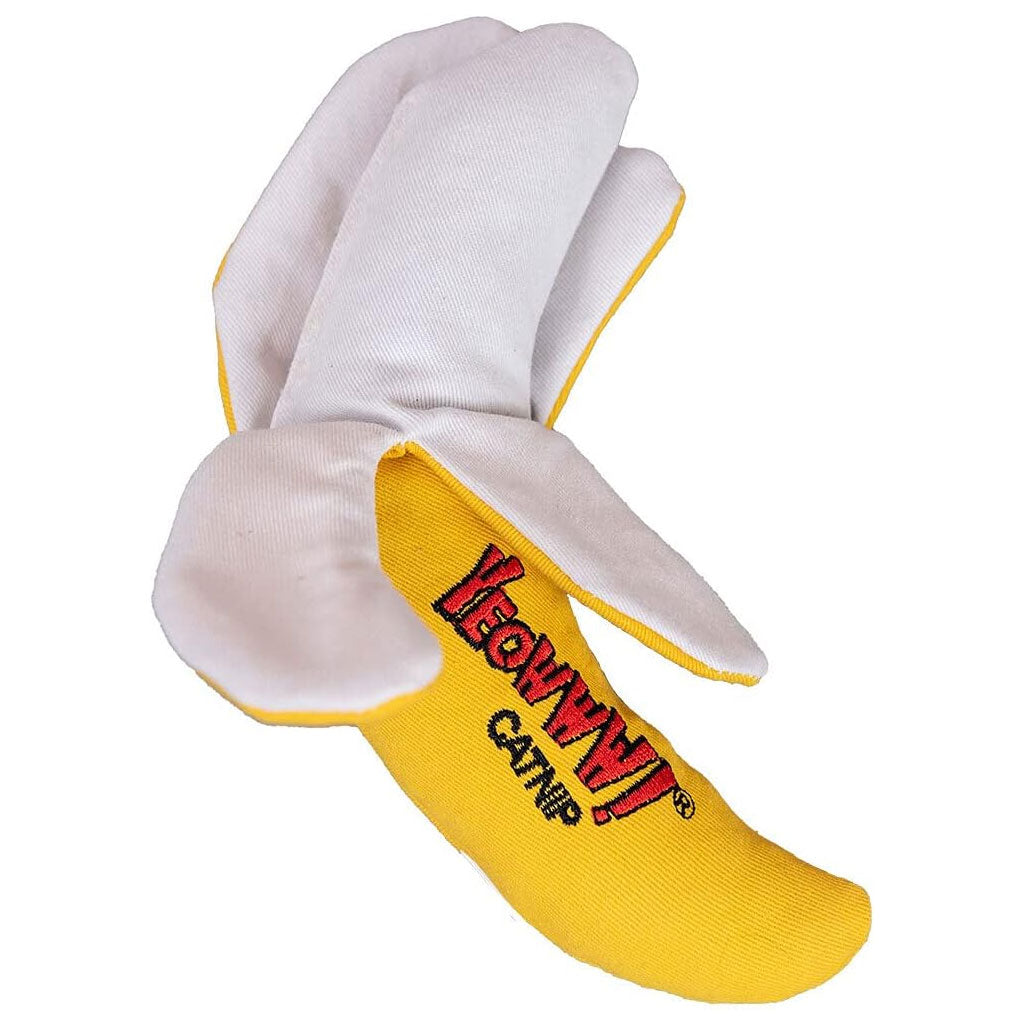 Yeowww Chi-CAT-a Banana Peeled Catnip Toy