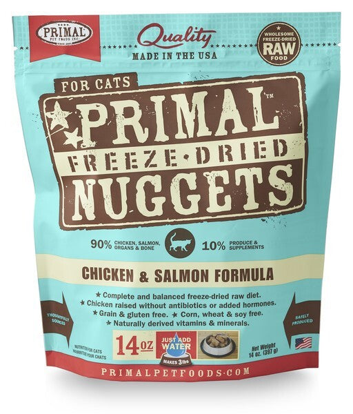 Primal FD Chicken/Salmon Nuggets for Cats 14 oz
