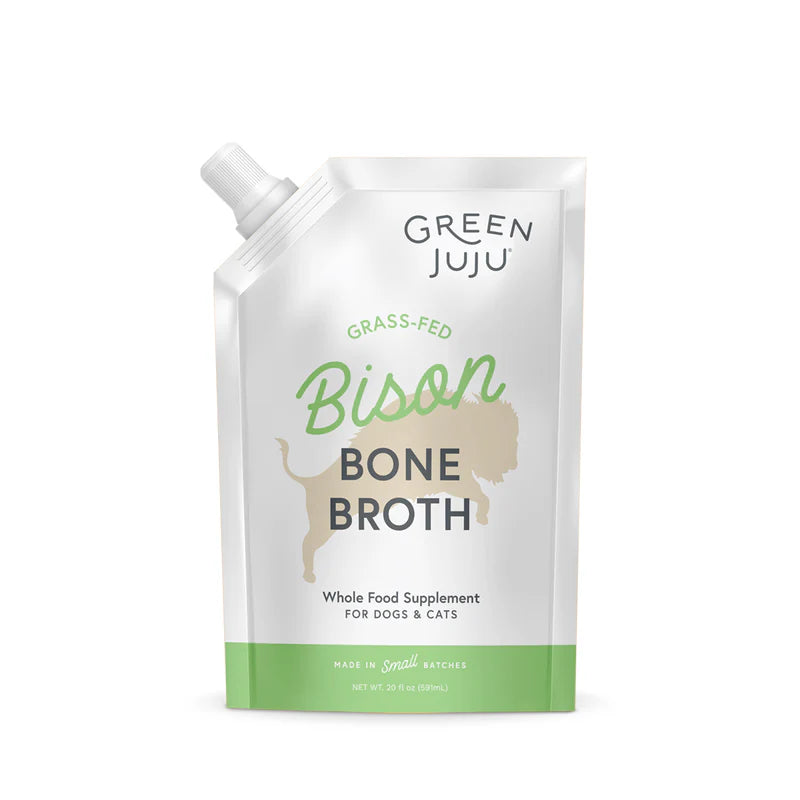 Green Juju Grass-Fed Bison Bone Broth for Dogs & Cats (20oz)