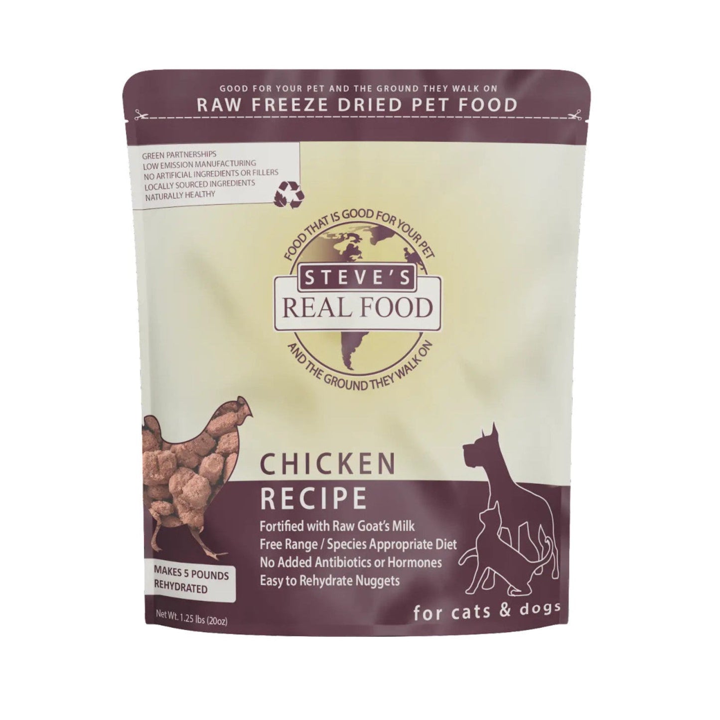 Steve's Real Food FD Formula for Dogs - Chicken 20oz