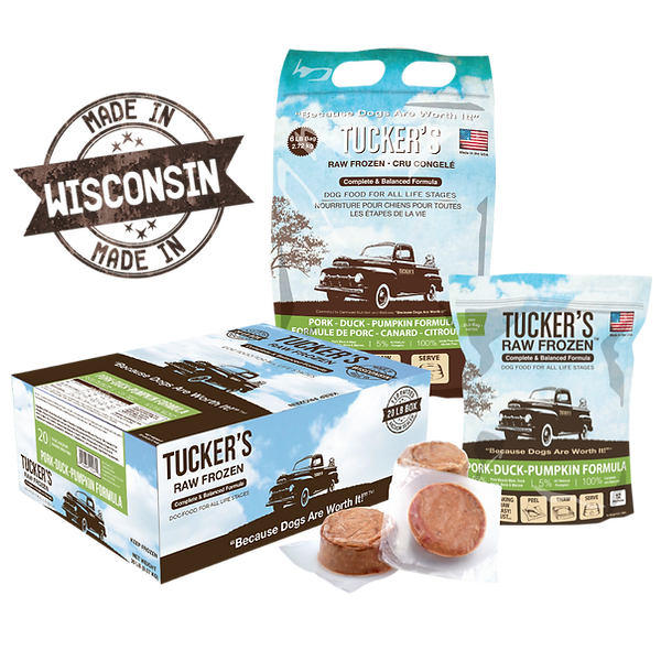 Tucker's FZN Raw Food for Dogs - Pork/Duck/Pumpkin (6lb)