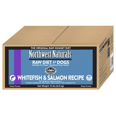 NW Naturals Fzn Whitefish & Salmon Nuggets for Dogs Bulk Box 15lb