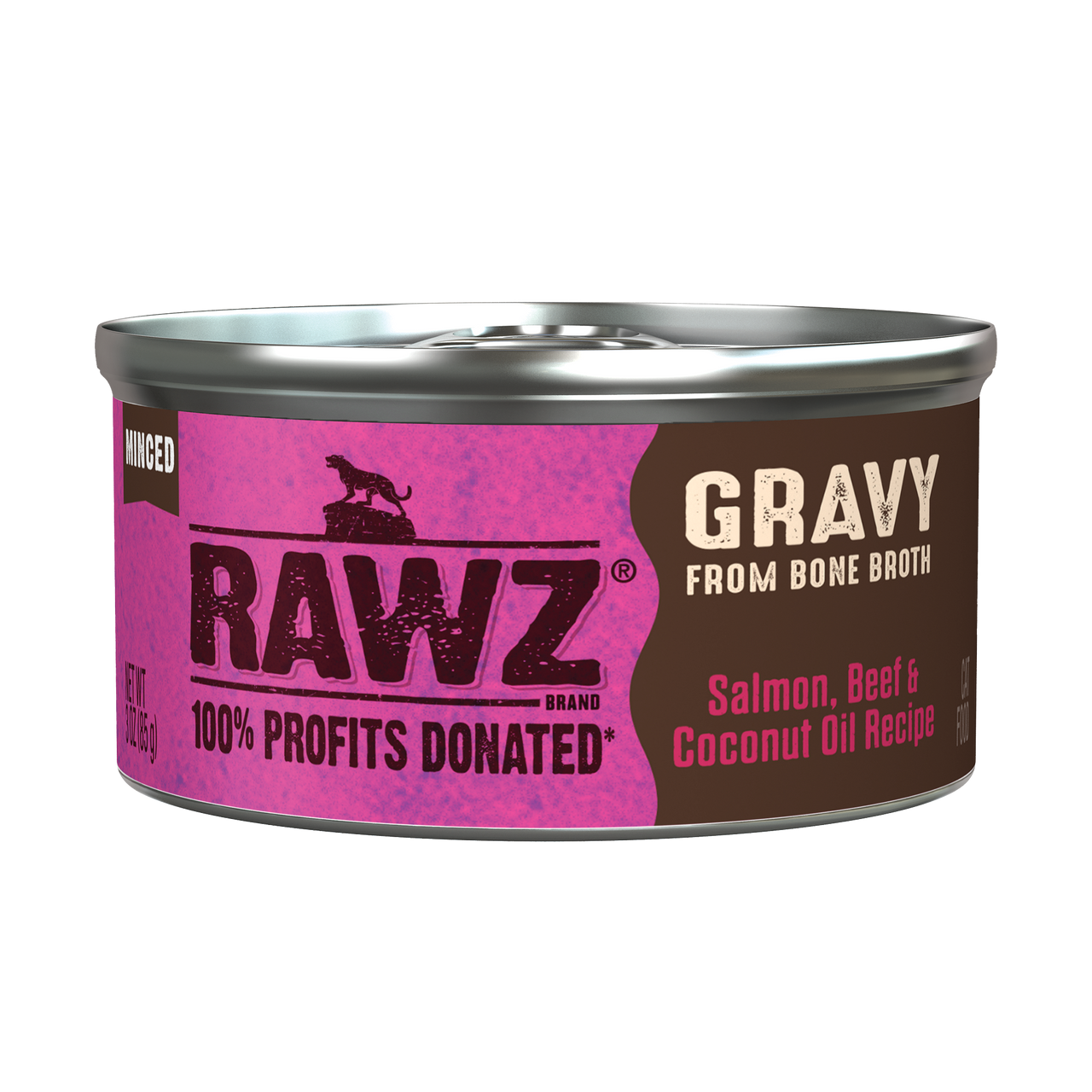 RAWZ Gravy from Bone Broth Salmon, Beef and Coconut Oil (3 oz)