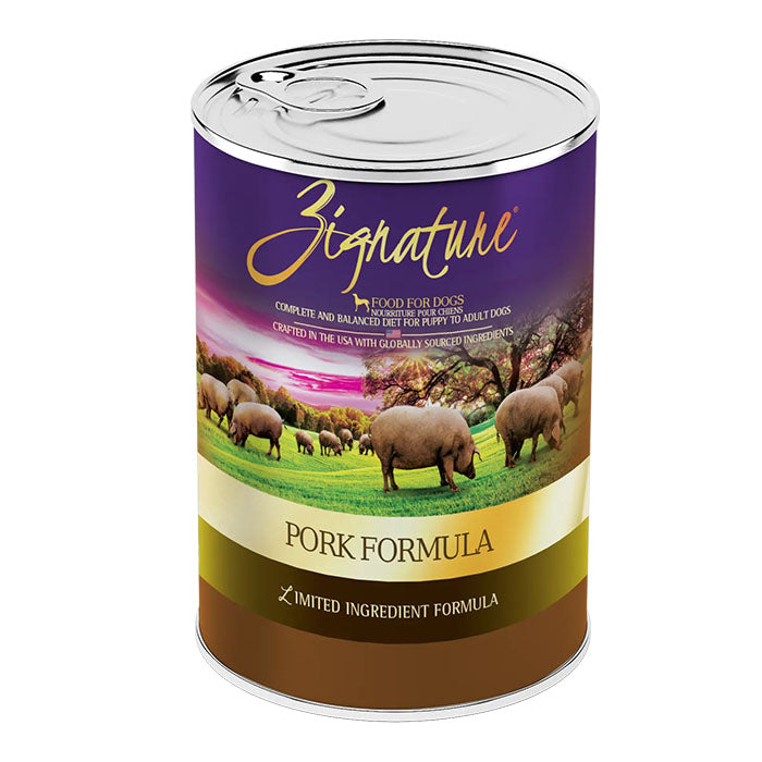 Zignature Pork Formula Wet Dog Food (13 oz)