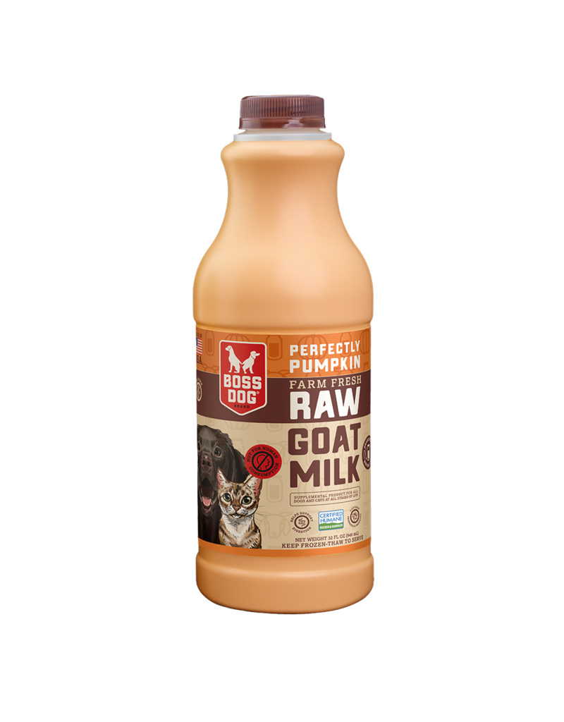 Boss Dog Raw Goat Milk (32oz) - Pumpkin