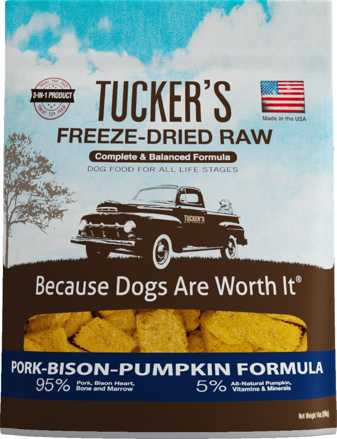 Tuckers Raw FD for Dogs - Pork/Bison 14 oz
