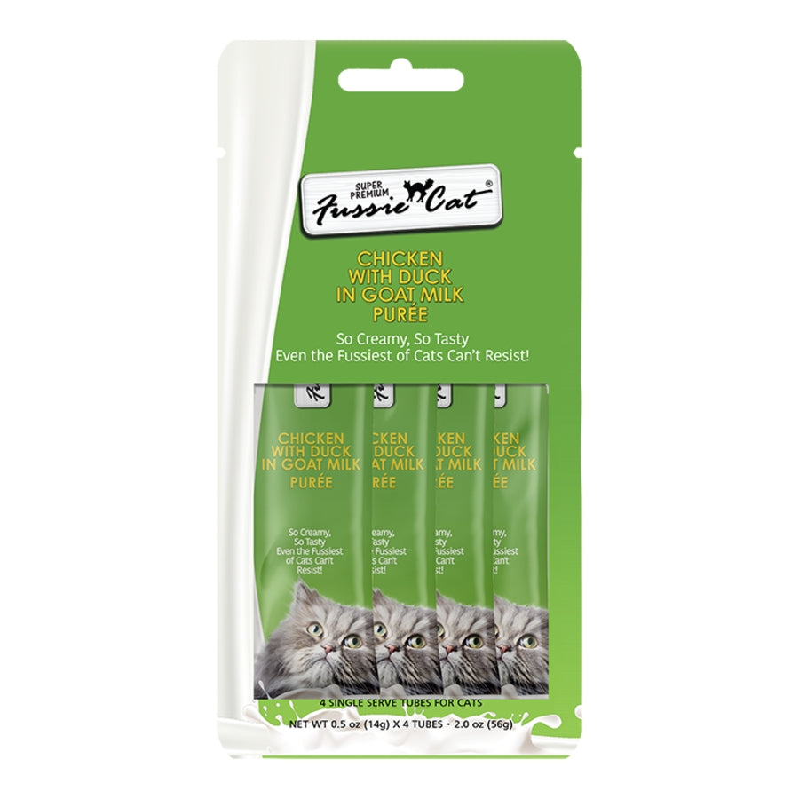 Fussie Cat Puree Treats - Chicken w/Duck in Goat Milk