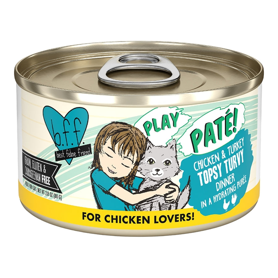 BFF Plat Topsy Turvey Chicken/Turkey in Puree 2.8oz