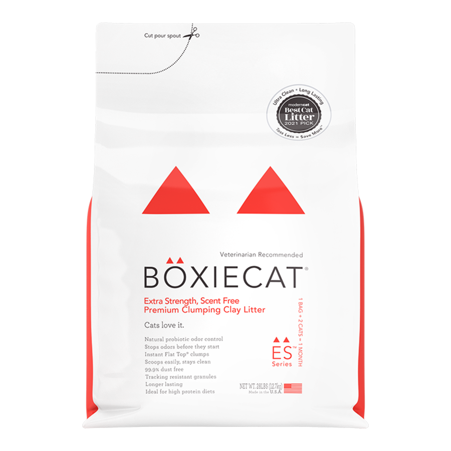 BoxieCat Scent-Free Premium Clumping Clay Litter 16lb