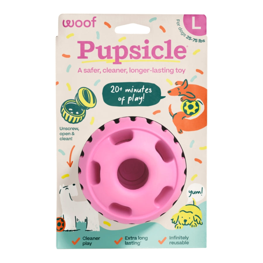 Woof Pupsicle Birthday Pops Pink - LG