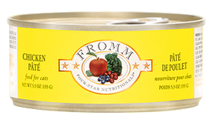 Fromm Four-Star Chicken Pate for Cats 5.5oz Can/Box of 12