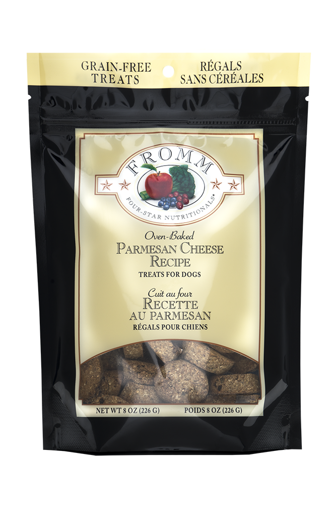 Fromm Four-Star Parmesan Cheese Dog Treats 8oz Pouch