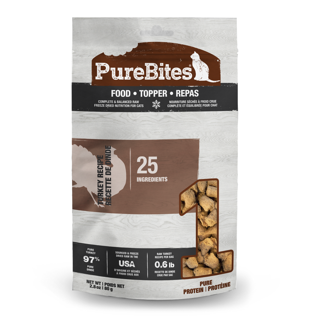PureBites FD Topper for Cats 9.2oz - Turkey