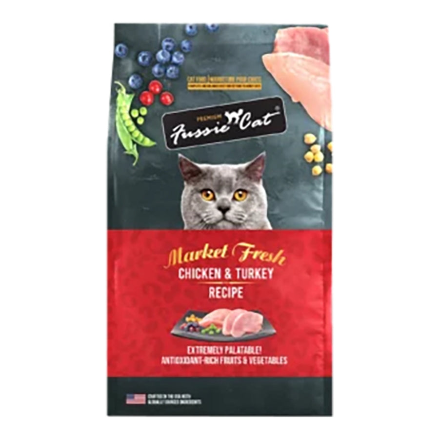 Fussie Cat Market Fresh Kibble - Chicken and Turkey Recipe 3.5lb