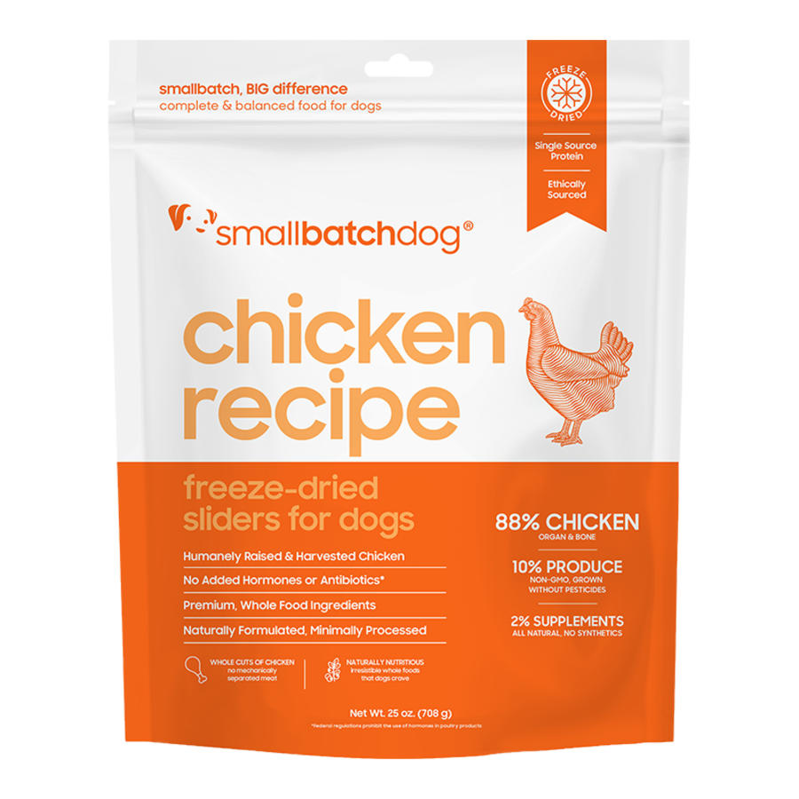 Smallbatch FD Chicken Sliders for Dogs 25oz