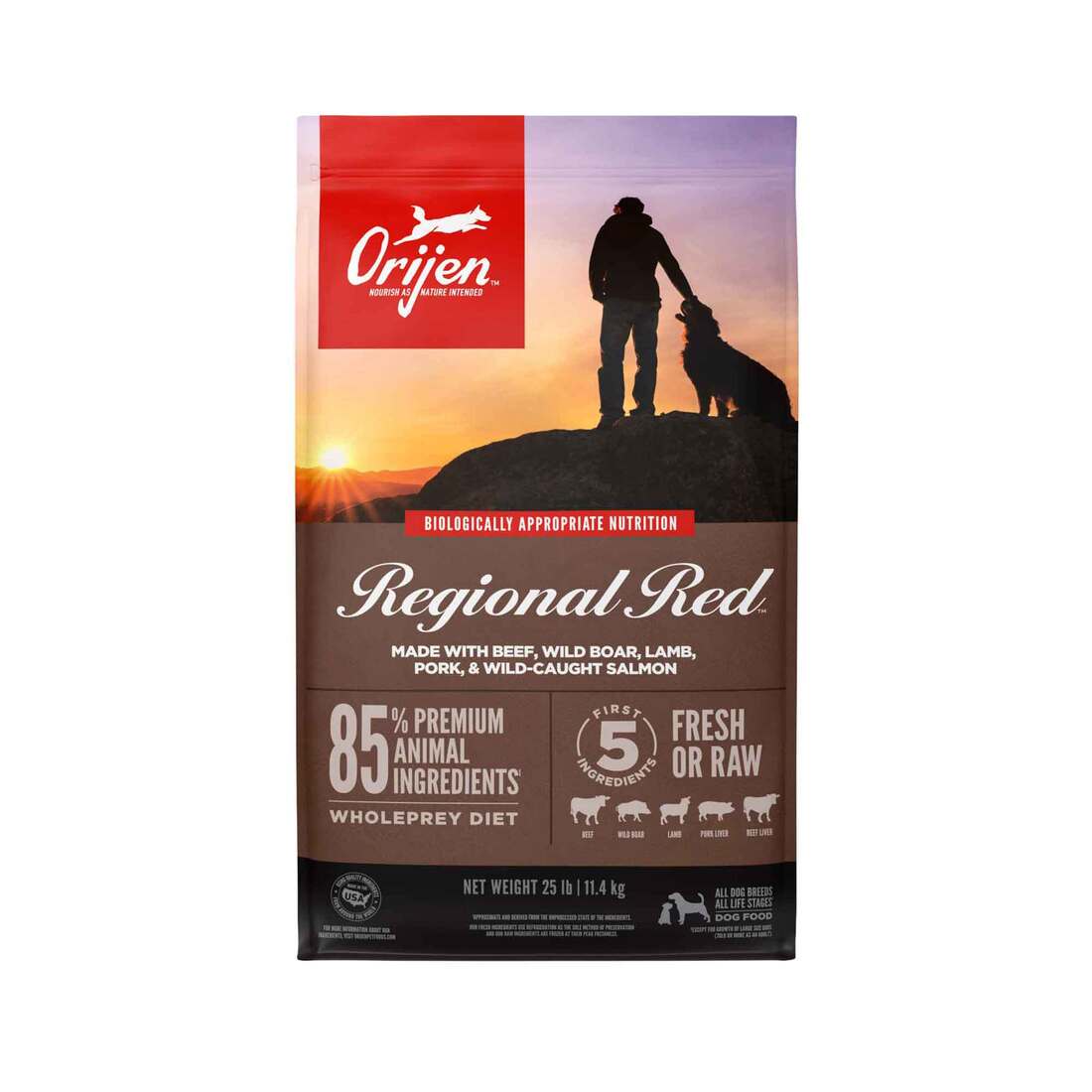 Orijen GF Regional Red Dog Food 23.5lb