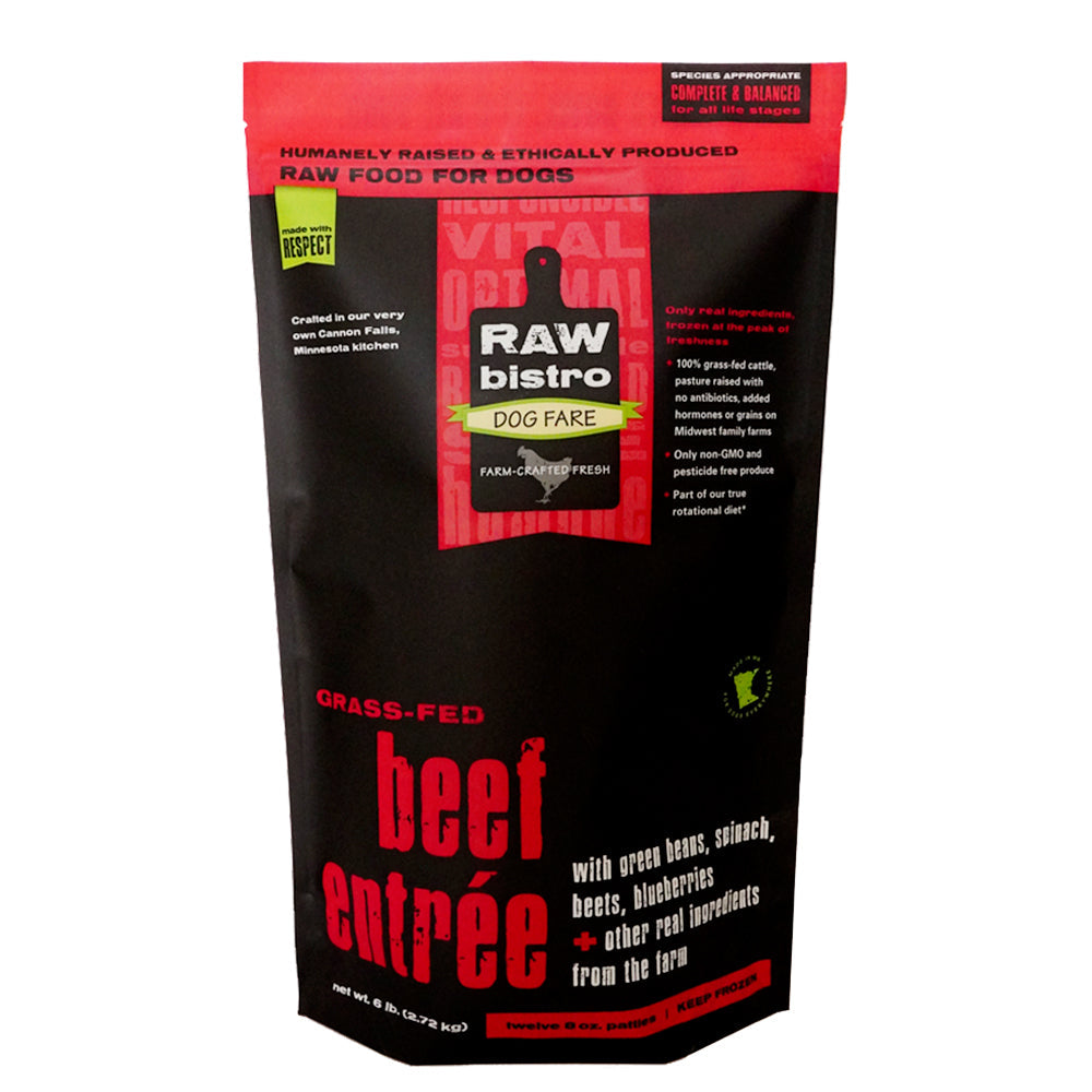 Raw Bistro FZN Beef Entree for Dogs 3lb