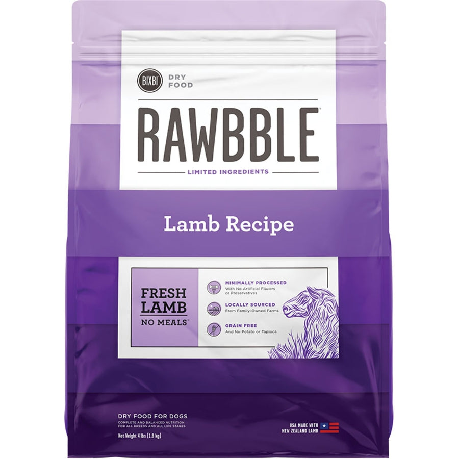Bixbi Rawbble Dog Lamb Kibble 4lb