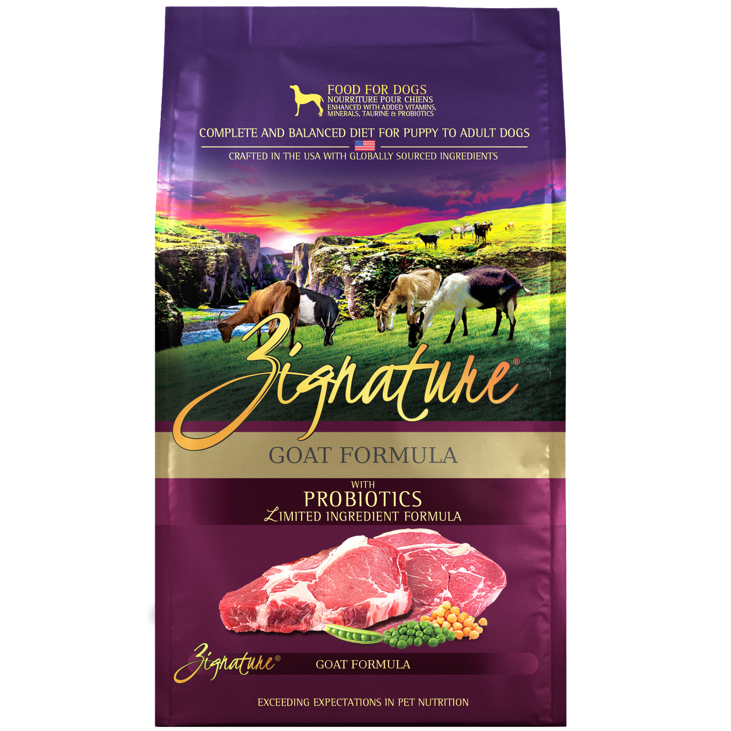 Zignature Dog GF/LI Goat Formula 12.5lb Bag