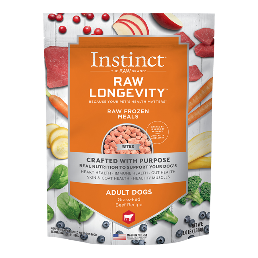 Instinct FZN Raw Beef Recipe for Dogs 4lb