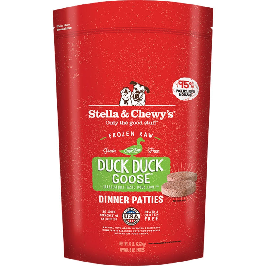 Stella & Chewy's FZN Duck Duck Goose Dinner Patties 6lb