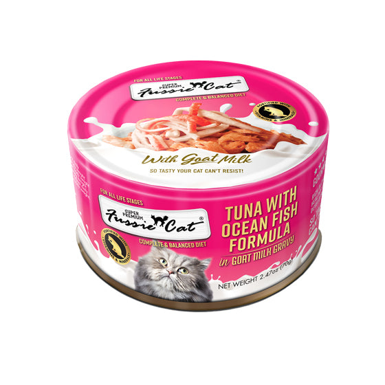 Fussie Cat with Goat Milk 2.47oz - Tuna/Oceanfish