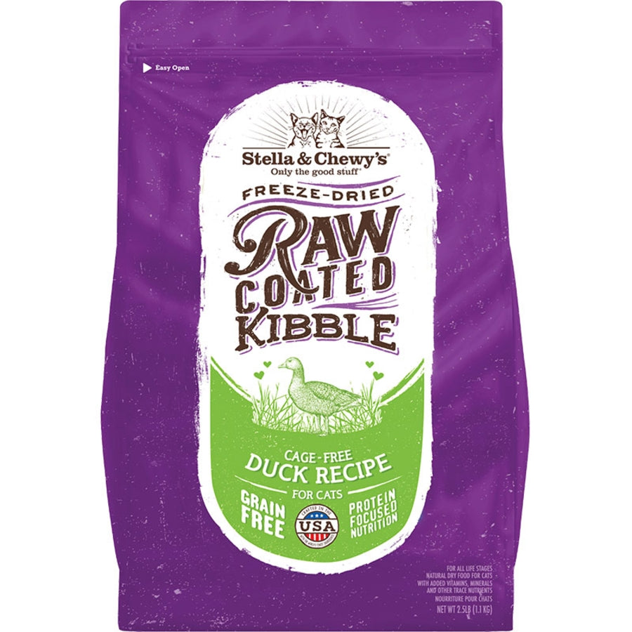 Stella & Chewy's FD/RC/CG-FR/GF Duck Kibble for Cats 2.5lb