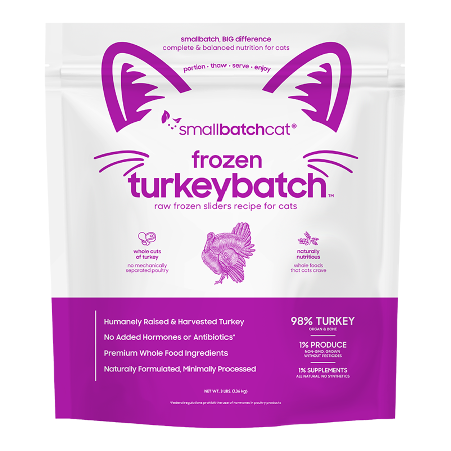 SmallBatch FRZN Cat Turkey Sliders 3lb
