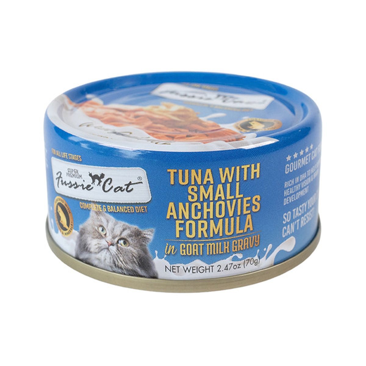 Fussie Cat GF Tuna w/Small Anchovies with Goat Milk
