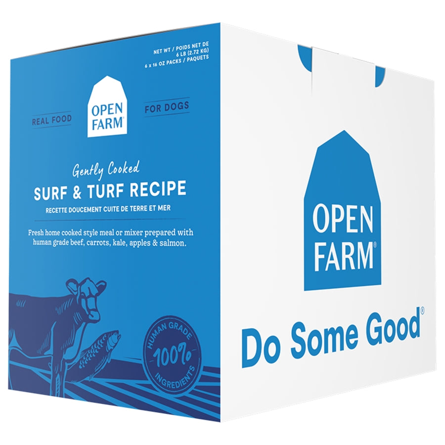 Open Farm Gently Cooked FZN Dog Food 96oz - Surf & Turf