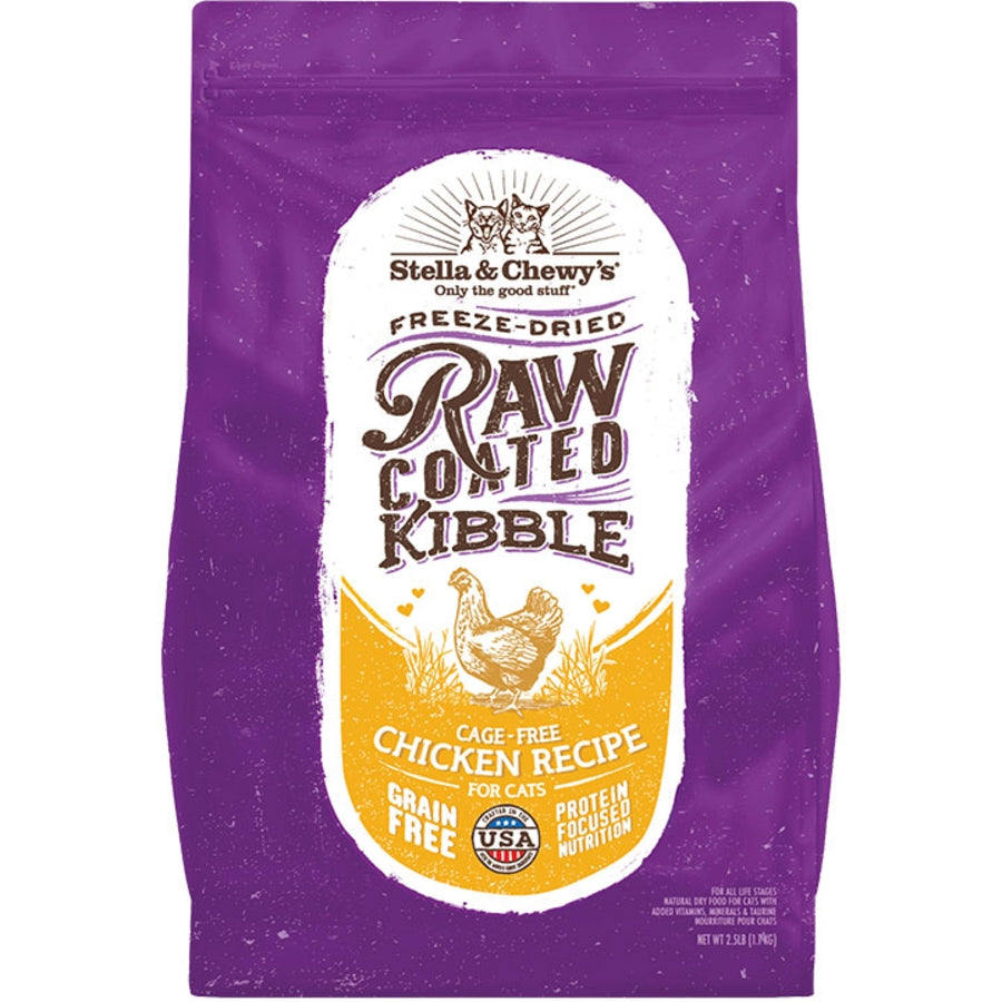 Stella & Chewy Raw Coated Kibble for Cats - Chicken 5lb