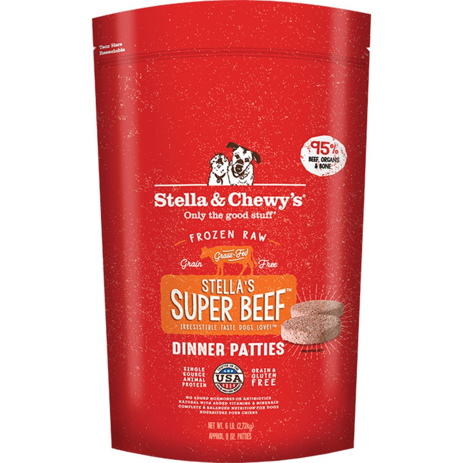 Stella & Chewy's Fzn Beef Dinner Patties 6lb