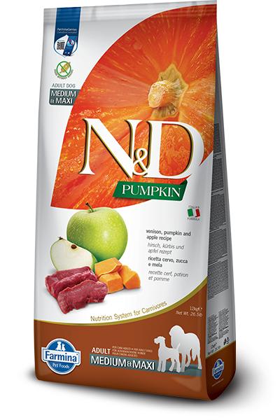 Farmina N&D Dog Pumpkin Venison/Apple Med/Max 26.4lb