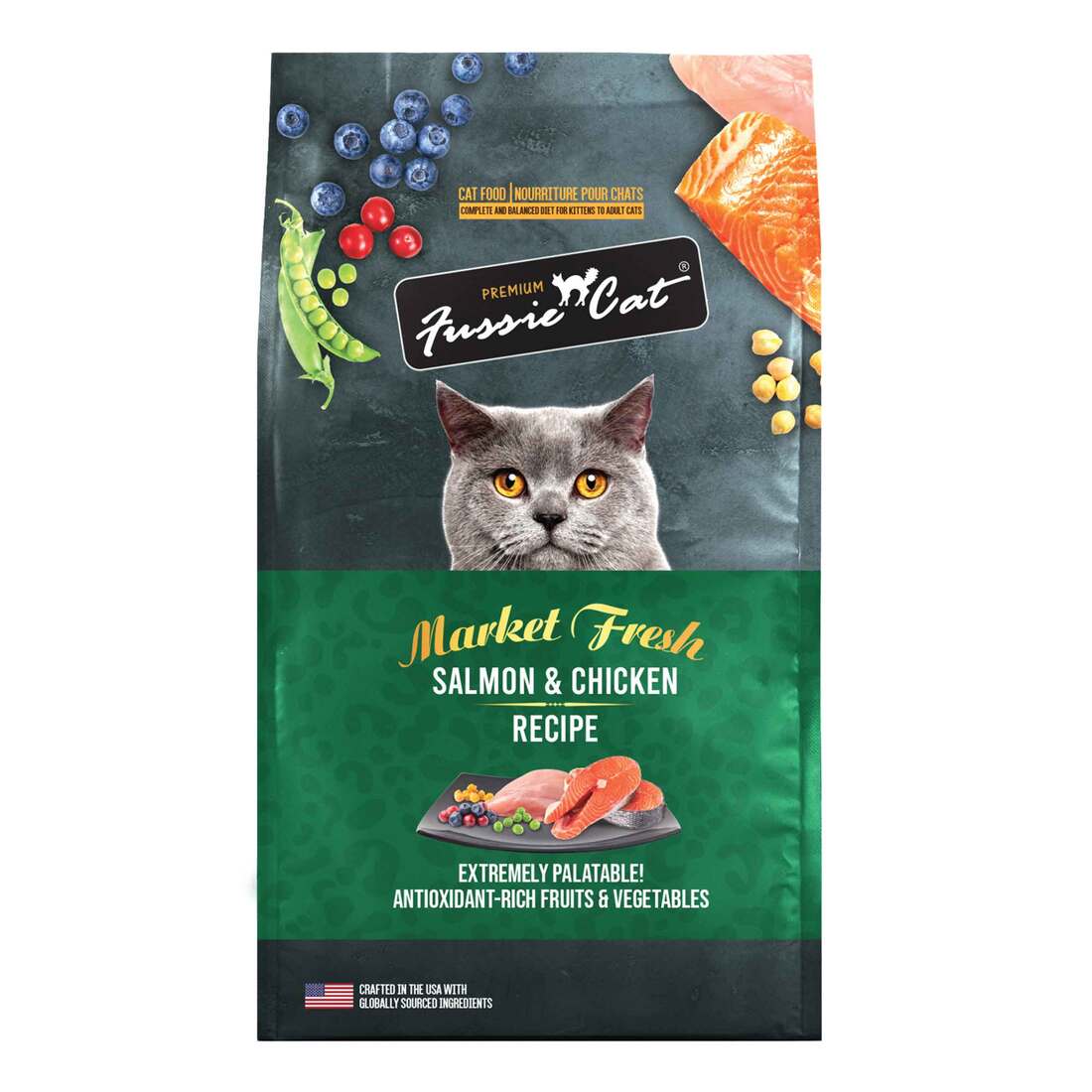 Fussie Cat Market Fresh Kibble 3.5lb- Salmon & Chicken Recipe