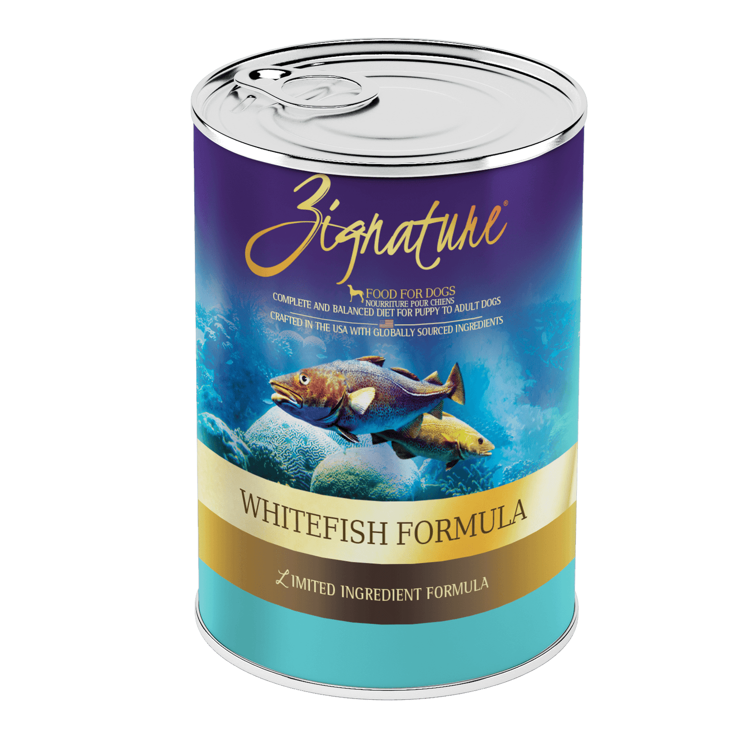 Zignature GF/LI Whitefish Formula for Dogs 13oz Can