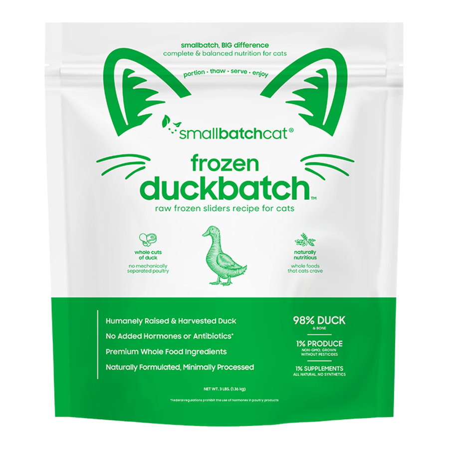 SmallBatch FRZN Cat Duck Sliders 3lb