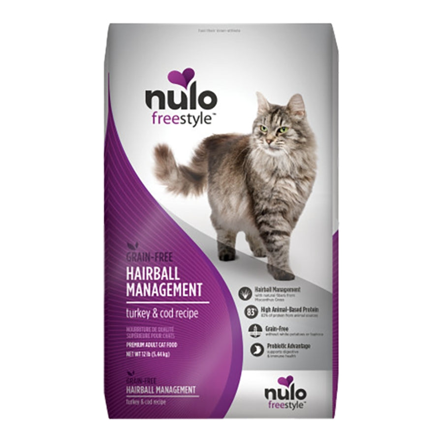 Nulo Freestyle Cat Hairball Management Formula GF Turkey 12lb